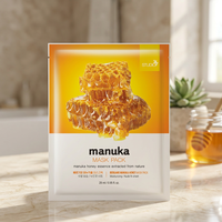 BERGAMO STUDIO 247 MANUKA MIEL SHEET MASK PACK-Masque facial en coton à base de plantes pour l'hydratation et le soin des rides