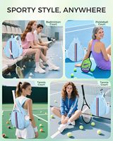 Sac de tennis imperméable, sac à dos de sport matelassé, sac bandoulière, sac à raquettes de tennis, pickleball, badminton