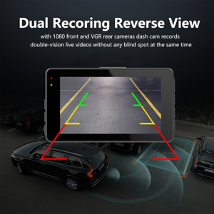 Dash Camera Cho Xe Ô Tô Di Động <span class=keywords><strong>DVR</strong></span> Với Phía Trước Và Phía Sau 2K + 1080P Dashcam Di Động Xe Ghi Âm Cho An Toàn Và Bằng Chứng - Product Image 6