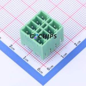 KF2EDGKVH-3.81-2*4P Plug-in Terminal Block Through hole,P=3.81mm Connector Board-to-Board / Socket - Closed 2x4P 3.81mm Green - Product Image 1