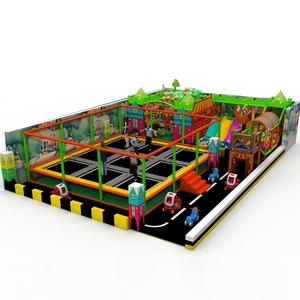 Custom-Size Indoor Kids' <b>Trampoline</b> Park Plastic Climbing Soft Play Equipment for Amusement Park Theme - Product Image 3