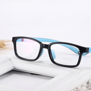 Monture de lunettes de sport TR90 bicolore pour enfants, légère, détachable, design quadrilatère à monture complète pour enfants - Product Image 3