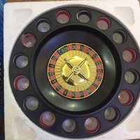Jeu de lunettes de fête de casino Spin Shot Roulette Wheel Drinking Set pour adultes comprenant des lunettes de roulette