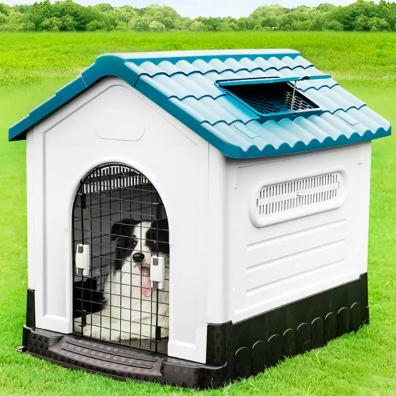 Pet köpek kulübesi dayanıklı su geçirmez açık köpek evi