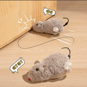 ของเล่นแมว ตุ๊กตาหนูตัวเล็ก หนูจำลองเหมือนจริง หนูไขลานสำหรับลูกแมว ของเล่นเสริมความสนุกสำหรับแมวและสุนัข - Product Image 3