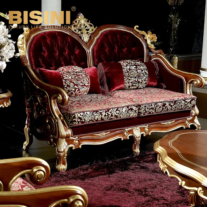 Luxury solid wood American vintage villa house custom furniture sofa