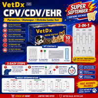 Super Septembre : Kit de test rapide vétérinaire combiné CPV/CDV/EHR pour le parvovirus canin, la maladie de la peste canine et l'Ehrlichia