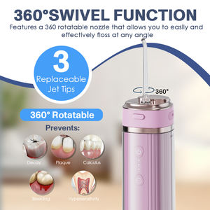 4 puntas recargables inalámbricas para <span class=keywords><strong>irrigador</strong></span> bucal 250ml IPX7 tanque de agua impermeable hilo <span class=keywords><strong>dental</strong></span> inalámbrico agua hilo <span class=keywords><strong>dental</strong></span> - Product Image 4