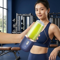 Post-workout eiwit- en fruit-smoothies voor eigenaren van fitnessmerken Draadloze 6-blads krachtige draagbare elektrische blender