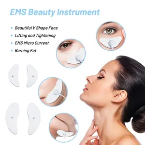 Massaggiatore facciale EMS V forma di Lifting viso Microcurrentst doppio mento sollevando la pelle del collo stringere gli occhi Anti-rughe