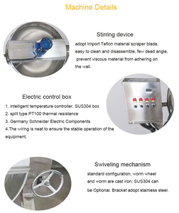Olla de Vapor Industrial Automática de Última Generación con Camisa de Aceite y Elementos de Calentamiento, Fabricada en China - Product Image 2