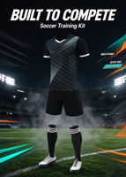 Ensemble maillot et short d'entraînement de football à manches courtes, uniforme d'équipe, kit de match de football