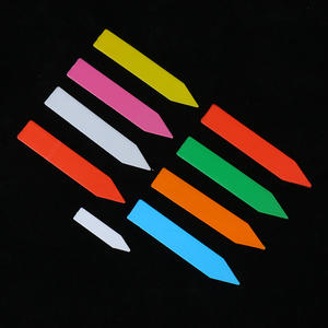 One Shape colorido plástico horticultura flor planície planta suculenta etiqueta, Garden Stake Tag, marcador de sementes/branco estacas planta - Product Image 4