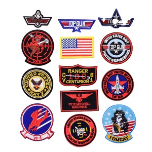 <span class=keywords><strong>Hook</strong></span> & <span class=keywords><strong>Loop</strong></span>/Eisen auf Twill Stickerei Aviator Armband Abzeichen Patch für Winter jacke - Product Image 1