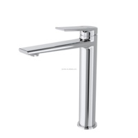Robinet de lavabo monotrou de luxe moderne à poignée unique Keran Air noyau de valve en céramique à poignée unique en laiton