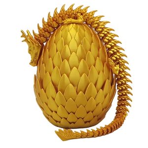 Modèle d'œuf de dragon imprimé en 3D, jouet créatif de décompression, produit animaux et dinosaures articulés pour enfants, cadeaux pour la Journée des enfants - Product Image 1