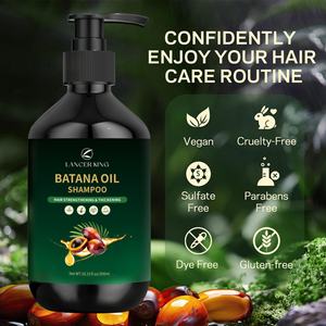 Produit de soin des cheveux naturel et biologique personnalisé en usine avec logo privé, shampooing à l'huile de Batana - Product Image 2