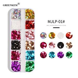 GREENKEM-decoración de <span class=keywords><strong>uñas</strong></span> 3D holográfica, purpurina, mariposa, Nail Art, novedad de <span class=keywords><strong>2021</strong></span> - Product Image 4