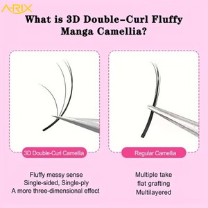 ขนตาปลอม A-RIX Professional LC LD Curl Camellia แบบ 3 มิติ หลายชั้น ฟูเป็นธรรมชาติ  แบบอัตโนมัติ  ขายส่ง - Product Image 6