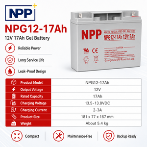 <span class=keywords><strong>Batterie</strong></span> NPP de haute qualité Reston <span class=keywords><strong>12V17Ah</strong></span> pour éclairage solaire de rue, alimentation, communication, onduleur NPG12-17Ah, <span class=keywords><strong>batterie</strong></span> colloïdale - Product Image 6