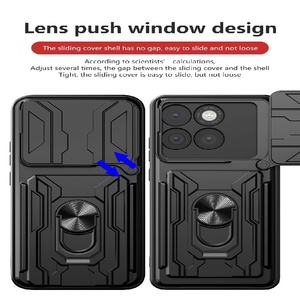 Étui pour carte pour Motorola Moto G67 Power/Edge70/G06, fenêtre coulissante pour appareil photo, support d'anneau, support magnétique pour voiture, étui de téléphone portefeuille - Product Image 5