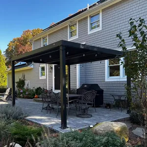 Blackstone 10 'x 10 'arka bahçe pergola geçirmez açık 10 Stuks pa5 Gazebo 5x5 bahçe ile alüminyum