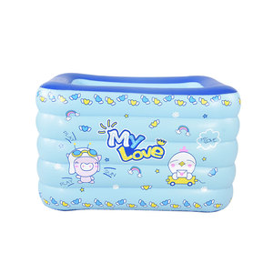 <span class=keywords><strong>Piscina</strong></span> Inflable <span class=keywords><strong>Rectangular</strong></span> de PVC Ecológica de Cinco Capas, 120x90x75cm, para Niños y Adultos, Accesorios Duraderos para <span class=keywords><strong>Piscina</strong></span> Familiar - Product Image 5
