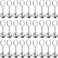 Porte-clés Boule Disco Rétro de Luxe Artisanale, Anneau de Clé Miroir Premium, Fournitures pour Événements d'Élite, Livraison Rapide