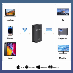 Adaptateur d'écran sans fil 1080p ABS Dongle pour téléphone <span class=keywords><strong>Airplay</strong></span> Miracast DLNA Screen Cast Home Gaming Audio Video Accessory - Product Image 5