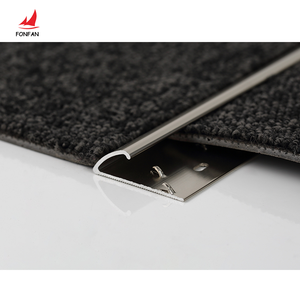 Hiện đại tùy chỉnh Hợp kim nhôm anodized kết thúc trượt hình dạng thảm cạnh <span class=keywords><strong>TRIM</strong></span> cho khách sạn sàn trang trí - Product Image 6