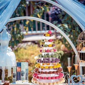 Bosn 10 Tier 4 " - 13" Dia <span class=keywords><strong>Macaron</strong></span> bánh tháp hiển thị đứng cho pháp Macarons - Product Image 5