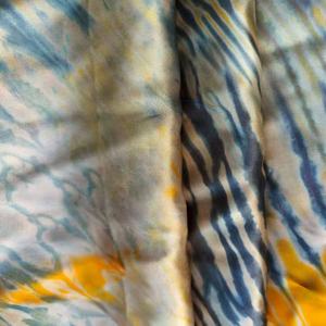 100% Шелковая атласная ткань тутового шелкопряда 16 мм с принтом для платьев 53/54 ткань из чистого шелка - Product Image 3