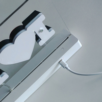 Enseigne de table LED personnalisée en acrylique pour café, enseigne LED sur pied pour entreprise, enseigne LED ouverte pour restaurant, autoportante