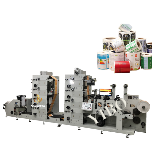 8 Color UV IR Adhesive Sticker Label Flexo Flexographic Printing Printer Machine