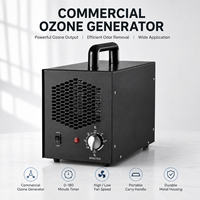 Générateur d'ozone portable commercial pour hôtels, voitures et bureaux – Élimination des odeurs, minuterie 0-180 min, boîtier métallique, ventilateur haute et basse vitesse