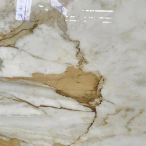 Dalle de marbre blanc Calacatta Gold italien, décoration naturelle pour la maison, veinage poli, design moderne, pierre durable pour application en villa - Product Image 5