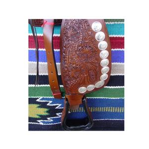 Producto de mayorista de sillín occidental de cuero genuino tallado a mano - Product Image 4