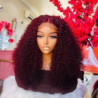 Cheveux brésiliens Mavis SDD pour perruques à dentelle frontale, coupe bob moyenne bouclée, double trame transparente, mèches HD, cheveux humains Remy