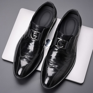 Chaussures Oxford formelles pour hommes britanniques, en cuir imperméable, pour les déplacements professionnels, nouveauté 2025 - Product Image 1