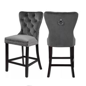 Modern Luxury comfort Upholstered Height bar Counter <b>Chair</b> for Kitchen - Product Image 1