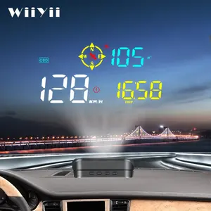 Популярный дисплей на лобовое стекло gps M21 Автомобильная электроника OBD2 подключи и работай дисплей на лобовое стекло HUD