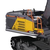 Excavadora RC Huina 1592, 2.4G, 1:14, Camiones RC Grandes, Excavadora de Simulación, Modelo de Vehículo de 22 Canales, Juguetes de Pasatiempo para Niños