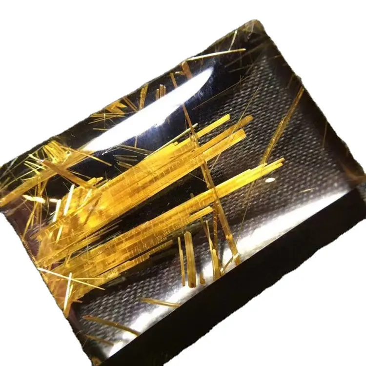 Оптовая продажа, натуральные Полированные Золотые рутилированные кварцевые кристаллы, резьба, лечебные кулоны