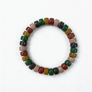 Traditional Chinese Medicine Bracelet Wholesale Guangzhou Model 2 Dunhuang Seven-Color Natural Herbal Ancient Beads Bracelet - Product Image 3