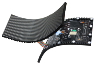 Écran LED flexible pour extérieur P4, nouveau projet de sapin de Noël 2022, module flexible P4, écran LED Nationstar incurvé