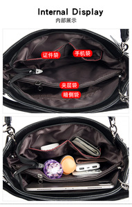 Bolsos cruzados de diseño de moda, bolsos de hombro de cuero PU de alta calidad, bolsos de mano casuales de lujo para mujer - Product Image 5