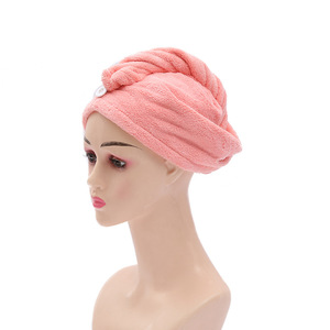 Bonnet de séchage des cheveux en polaire corail, 25x65 cm, bandeau absorbant à séchage rapide pour usage domestique - Product Image 4