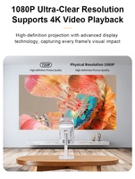 Original de fábrica de gran oferta de enfoque automático LED Mini portátil al aire libre de tiro corto nativo 720P Android 13 WiFi BT 3D 4K proyector de películas