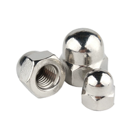 Capuchon de protection dôme argenté fileté pour écrou de roue de camion M4 M5 M6 M8 M10 M12