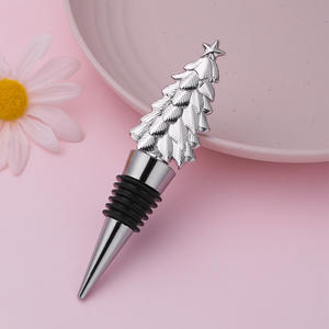 Custom Herbruikbare Metalen Wijn Stopper Zink Legering Antilope Vorm Kerstboom Dennenappel Genie Auto Ontwerp Voor Thuis Huwelijksfeest - Product Image 6